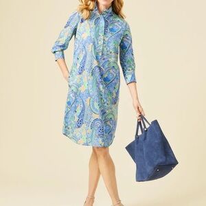 J. McLaughlin Berlin Dress Paisley Garden